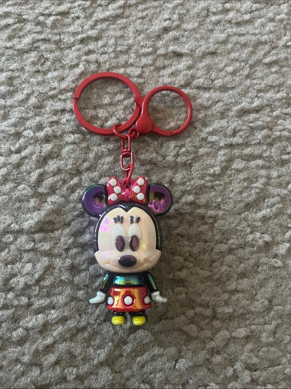 Minnie Mouse Red Keychain Charm - Kids Toy Accessory